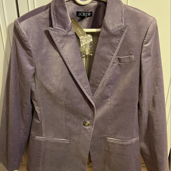 NWT Gorgeous J. Crew hazy lilac Blazer. Size 6. - Picture 4 of 5